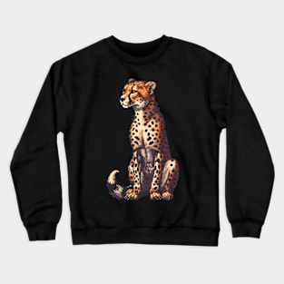 Cheetah in Pixel Form Crewneck Sweatshirt